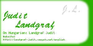 judit landgraf business card